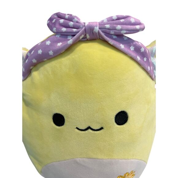 Squishmallows Treyton with headband and flower - new with all tags Size 11" - Picture 3 of 8